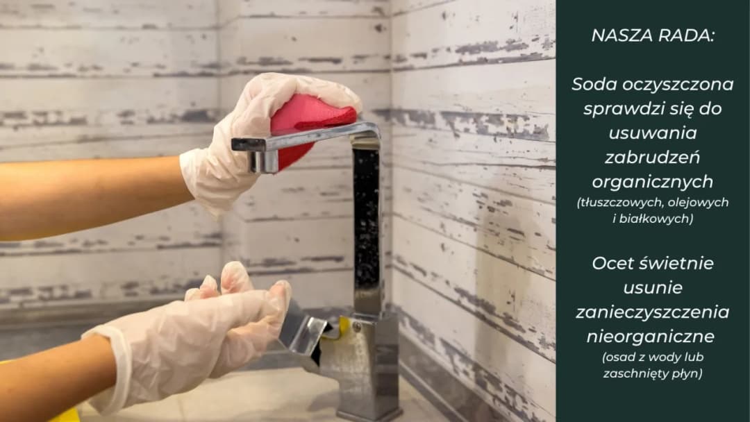 Jak wyczyścić zlew sodą i octem i uzyskać błyszczący efekt